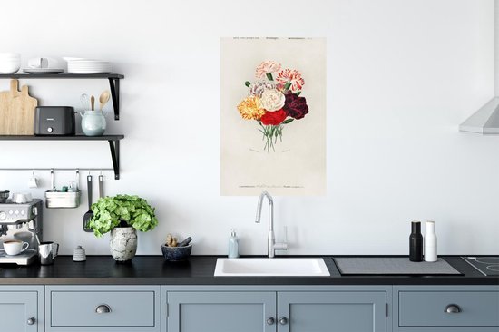 Affiche Fleurs - Vintage - Feuille - 60x90 cm