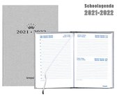 Brepols agenda - Schoolperiode 2021-2022 - Bijoux  - Zilver - 1d/1p - 11.5 x 16.9 cm