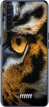 6F hoesje - geschikt voor OPPO A91 -  Transparant TPU Case - Tiger #ffffff