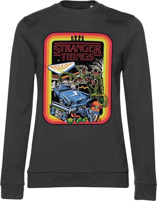 Stranger Things Sweater/trui -L- Retro Poster Zwart