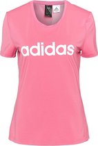 Adidas Design 2 Move Logo Sportshirt Roze Dames - Maat L