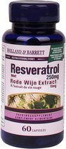 Resveratrol Met Rode Wijn Extract, 250 mg - Holland & Barrett - 60 Capsules - Supplementen