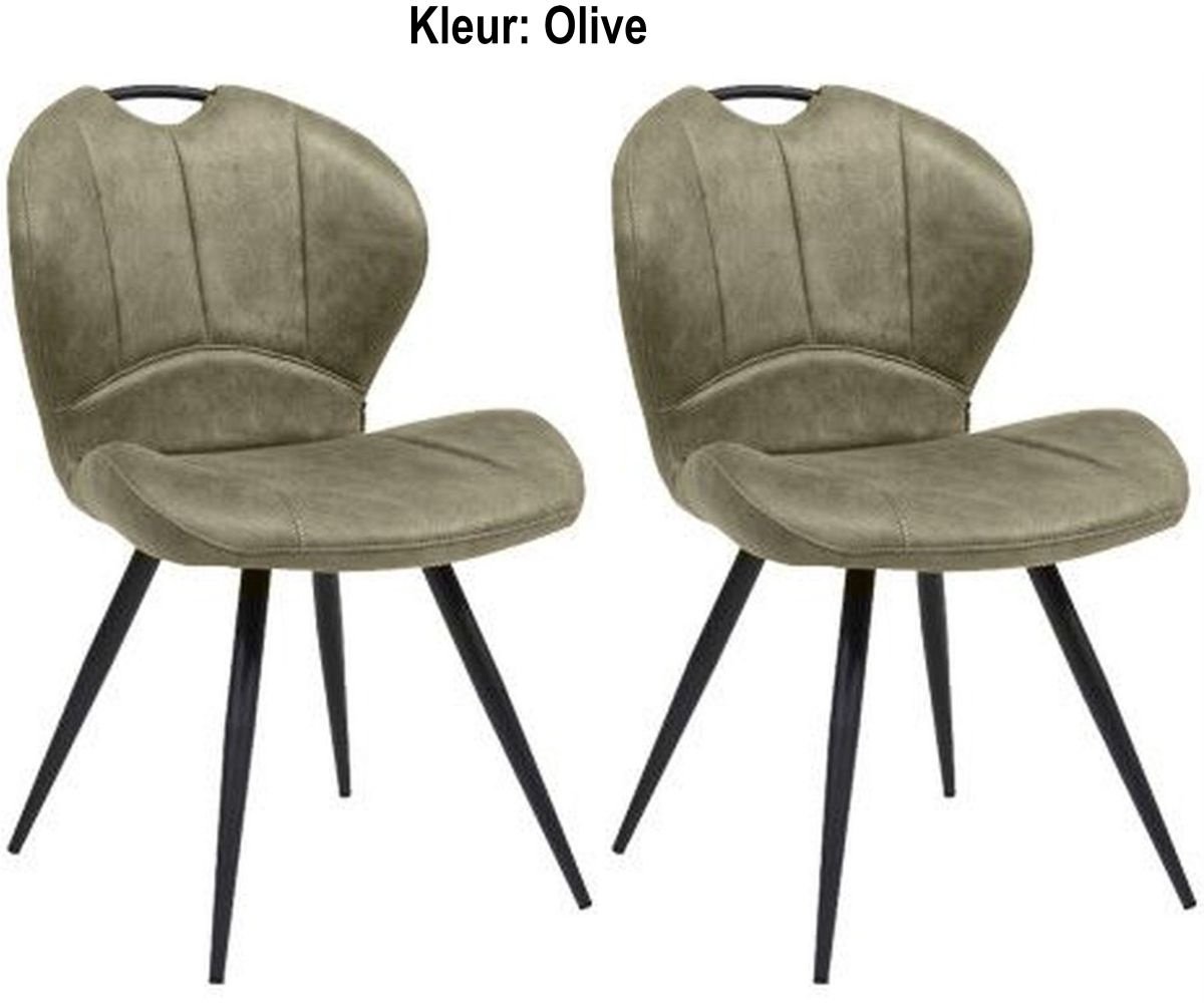 Eetkamerstoel Miracle - Olive (set van 2 stuks)