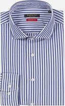 Steppin' Out Spring 2021  Regular Fit Cutaway Shirt Mannen - Regular Fit - Katoen - Blauw (43)