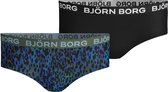 Björn Borg - Meisjes - Bloemenprint Hipster 2-Pack - Blauw/Multicolour/Roze/Zwart - Maat 158-164
