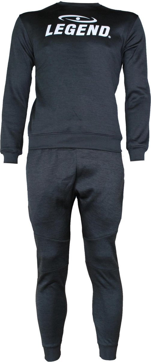 Joggingpak met Sweater Kids/Volwassenen Zwart SlimFit Polyester S