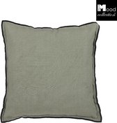 In The Mood Isabel Kussen 50 x 50 x 10 cm - Div Kleuren - 2 stuks - Faded Mint