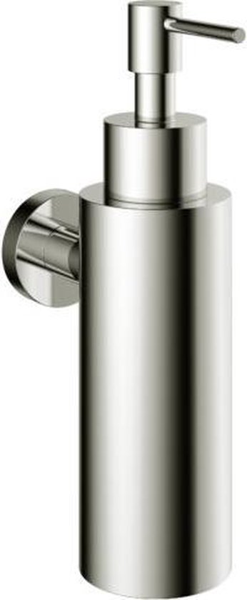 Hotbath Cobber zeepdispenser wandmodel 17,8 x 5 x 10,9 cm, glanzend nikkel