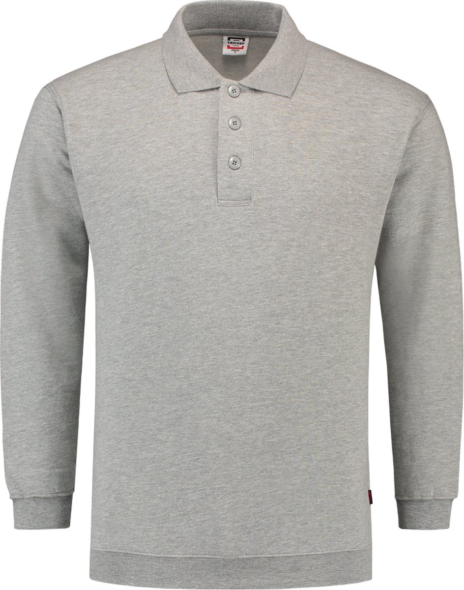 Tricorp polosweater boord - Casual - 301005 - grijs - maat XL