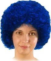 Carnival Toys Pruik Afro Synthetisch Donkerblauw One-size