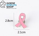 GoedeDoelen.Shop | Broche - Pink Ribbon | Pink Ribbon | Strijd Tegen Kanker | Herdenken | Broche