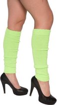 beenwarmers dames 50 cm polyester lichtgroen one-size