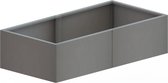 MySteel Verzinkt staal plantenbak Texas xxl 1600x800   - Hoogte: 600mm