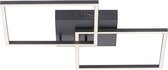 Iven LED plafondlamp 2x vierkant zwart CCT dimbaar - Modern - Paul Neuhaus - 2 jaar garantie