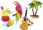 feestdecoraties Hawaii 4-delig