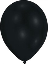 ballonnen 27,5 cm latex zwart 10 stuks