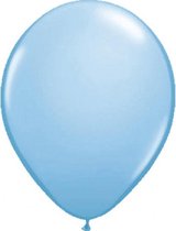 ballonnen 30 cm latex lichtblauw metallic 10 stuks