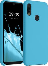 kwmobile telefoonhoesje voor Xiaomi Redmi Note 7 / Note 7 Pro - Hoesje met siliconen coating - Smartphone case in zeeblauw