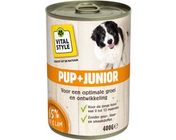 6x Vitalstyle Hondenvoer Nat Puppy - Junior 400 gr