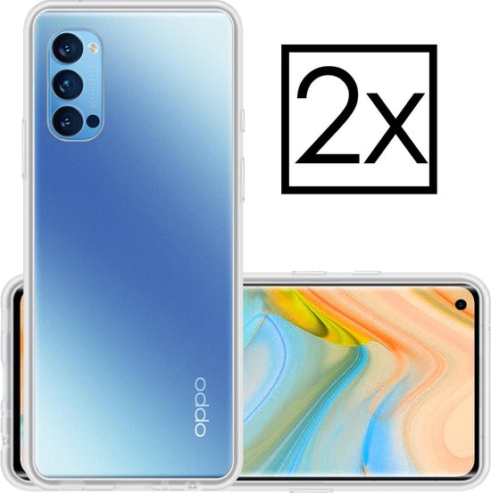 Coque OPPO Reno 4 Pro Version 5G Coque transparente Coque en silicone Coque en Siliconen - 2x