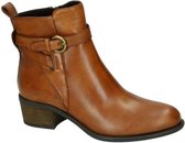Spm -Dames -  cognac/caramel - enkellaarzen - maat 40