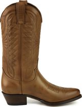 Mayura Boots Arpia 2534 Hazelnoot Bruin/ Dames Western Laarzen Sierstiksel Spitse Neus Schuine Hak Glad Leer Maat EU 40