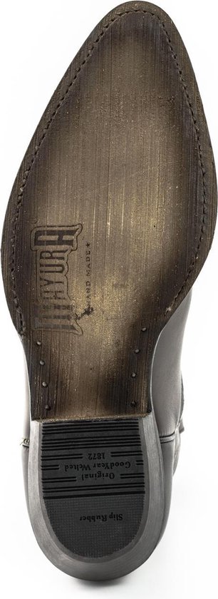 Bottes pour femmes Mayura 2374 Vintage marron foncé / dames Cowboy mode bottines bout pointu talon Western en Cuir véritable taille UE 37