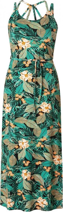 YESTA Lenna Jurk Jungle Green MultiCo maat 0 46 bol