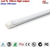 LED TL buis 150cm High lumen 3360lumen 26w Natuurlijk-wit