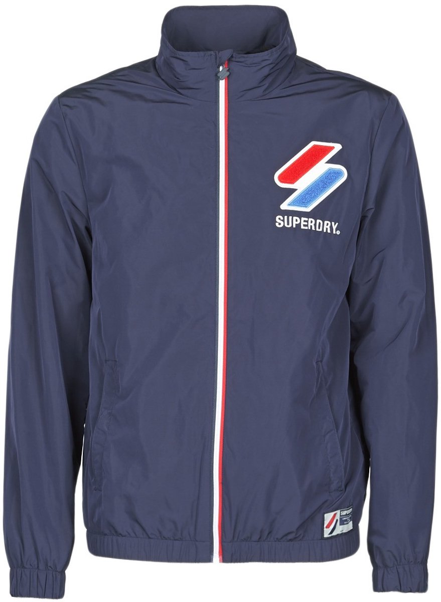 Superdry Sweat Track Cagoule Blauw