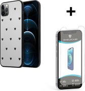 ShieldCase Love A Little geschikt voor Apple iPhone 12 Pro Max spiegel hoesje + glazen Screen Protector
