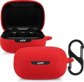 kwmobile Hoes geschikt voor JBL Live Pro Plus - Siliconen cover voor oordopjes in rood