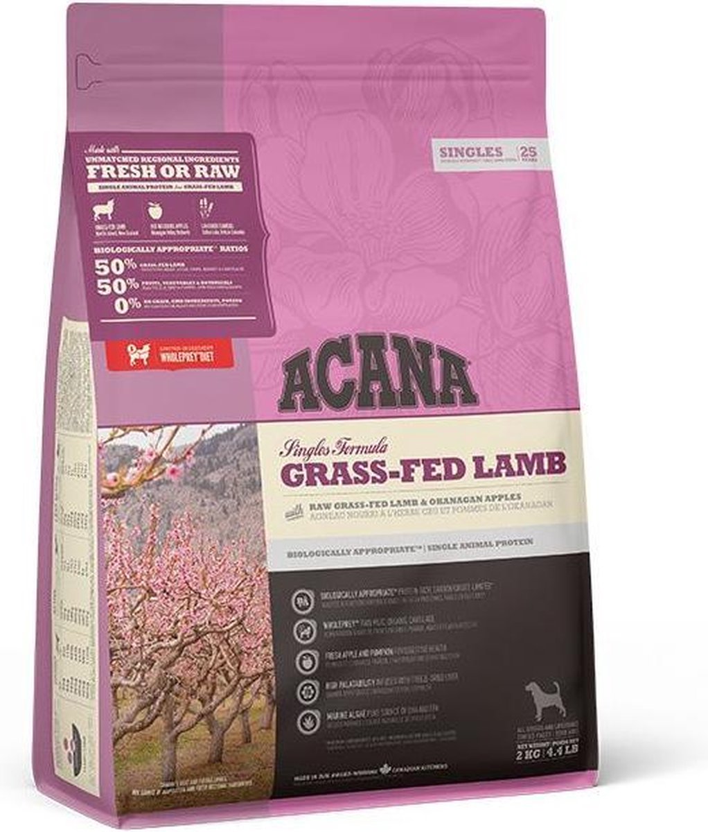 Acana SINGLES Grass-Fed Lamb 2 kg. | 2 kilogram