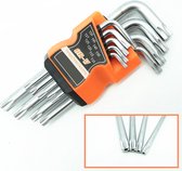 Torx key bit set 9 stuks T10 T15 T20 T25 T27 T30 T40 T45 T50 / HaverCo