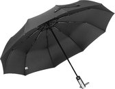 Automatisch openende en inklappende Mini Storm-paraplu Zwart 105cm diameter / HaverCo