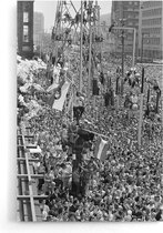 Walljar - Feyenoord supporters '70 II - Zwart wit poster