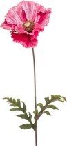 Kunstbloem Poppy 68 cm roze