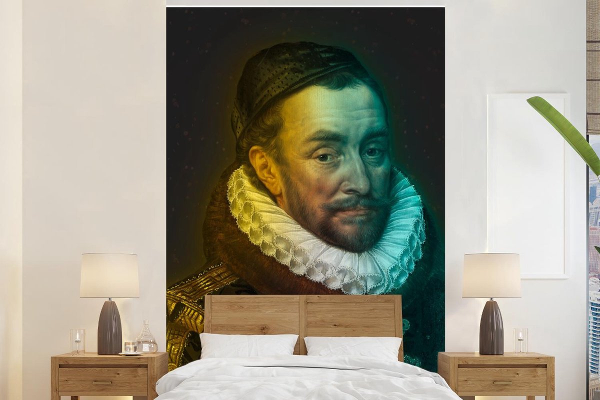 Behang - Fotobehang Willem van Oranje - Adriaen Thomasz - Kleuren - Breedte 160 cm x hoogte 240 cm