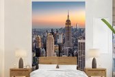 Papier peint - Papier peint photo peint New York - Soleil - Skyline - Largeur 160 cm x hauteur 240 cm