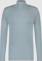 Purewhite -  Heren Slim Fit   Essential Trui  - Groen - Maat L