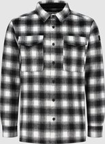 Purewhite -  Heren Regular Fit    Overhemd  - Zwart - Maat XL
