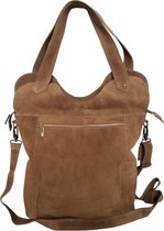 De enige echte JOOF shopper SMALL van suede taupe