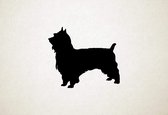 Australische Terrier - Silhouette hond - S - 44x51cm - Zwart - wanddecoratie