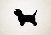 Petit Basset Griffon Vendeen - Silhouette hond - L - 73x97cm - Zwart - wanddecoratie