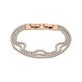 Favs dames edelstaal 183 Zirkonia One Size Roos 32013454