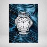 DEVICI Motiverende Wanddecoratie - Muurdecoratie - Patek Philippe Nautilus Perfection - Canvas Wall Art Ingelijste Wanddecoratie Kantoor Ingelijste Kunstposters & Kunstprints