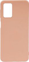 Shop4 - Samsung Galaxy A02s/ A03s Hoesje - Zachte Back Case Mat Licht Roze