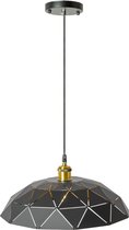 TooLight Moderne Led Plafondlamp - E27 - 60 Watt - Ø 40 cm. - Zwart/Goud