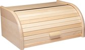Kitchencraft Broodtrommel Roldeksel 40 X 28 Cm Hout Lichtbruin