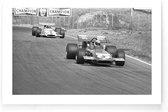 Walljar - Grand Prix Formule I '70 - Zwart wit poster